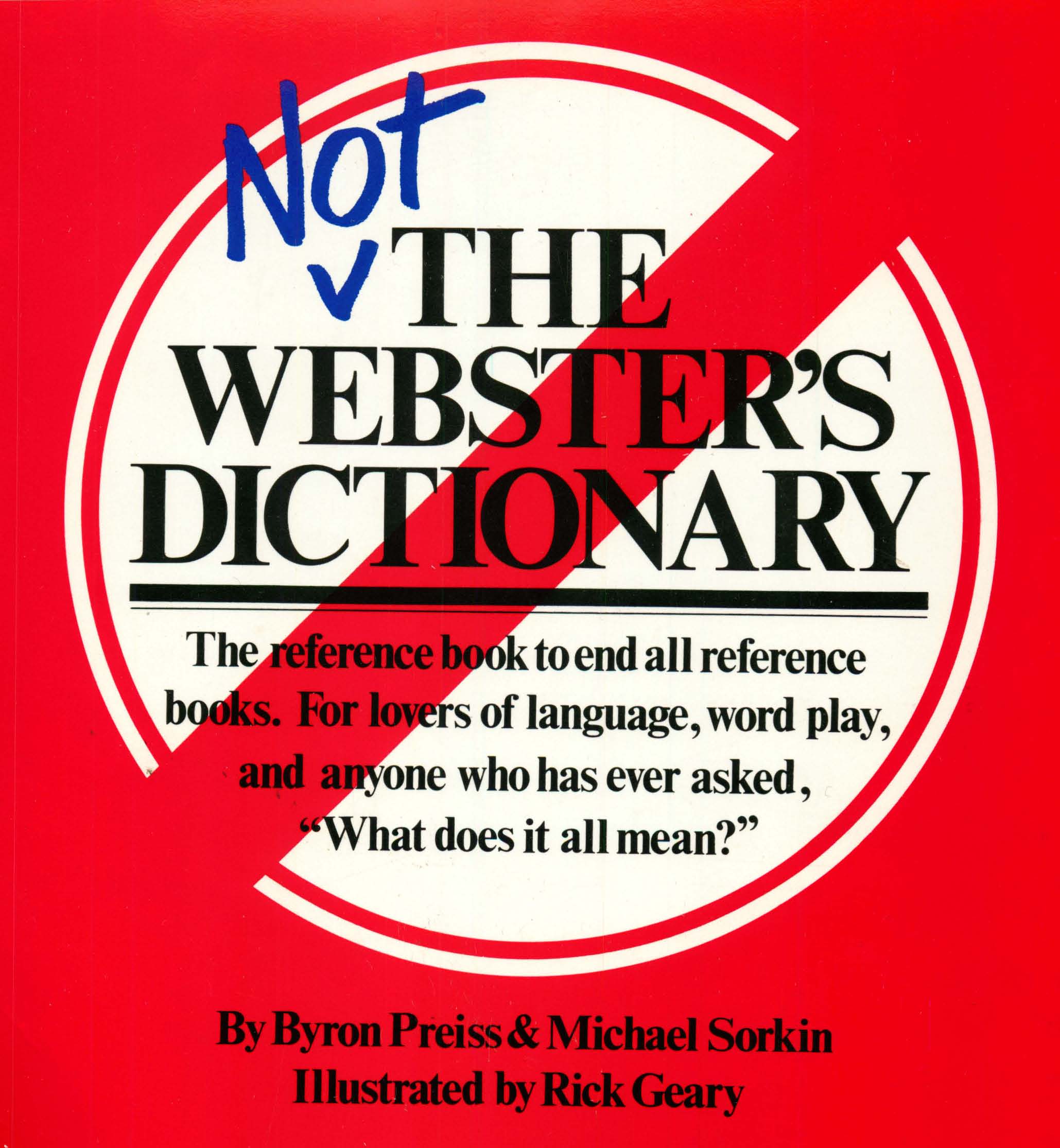 Cover of Not The Webster's Dictionary
